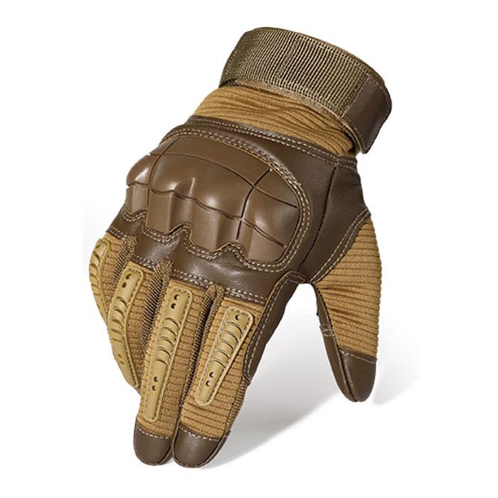 Рукавиці тактичні Primo Profi повнопалі, сенсорні, розмір L - Khaki, фото 1