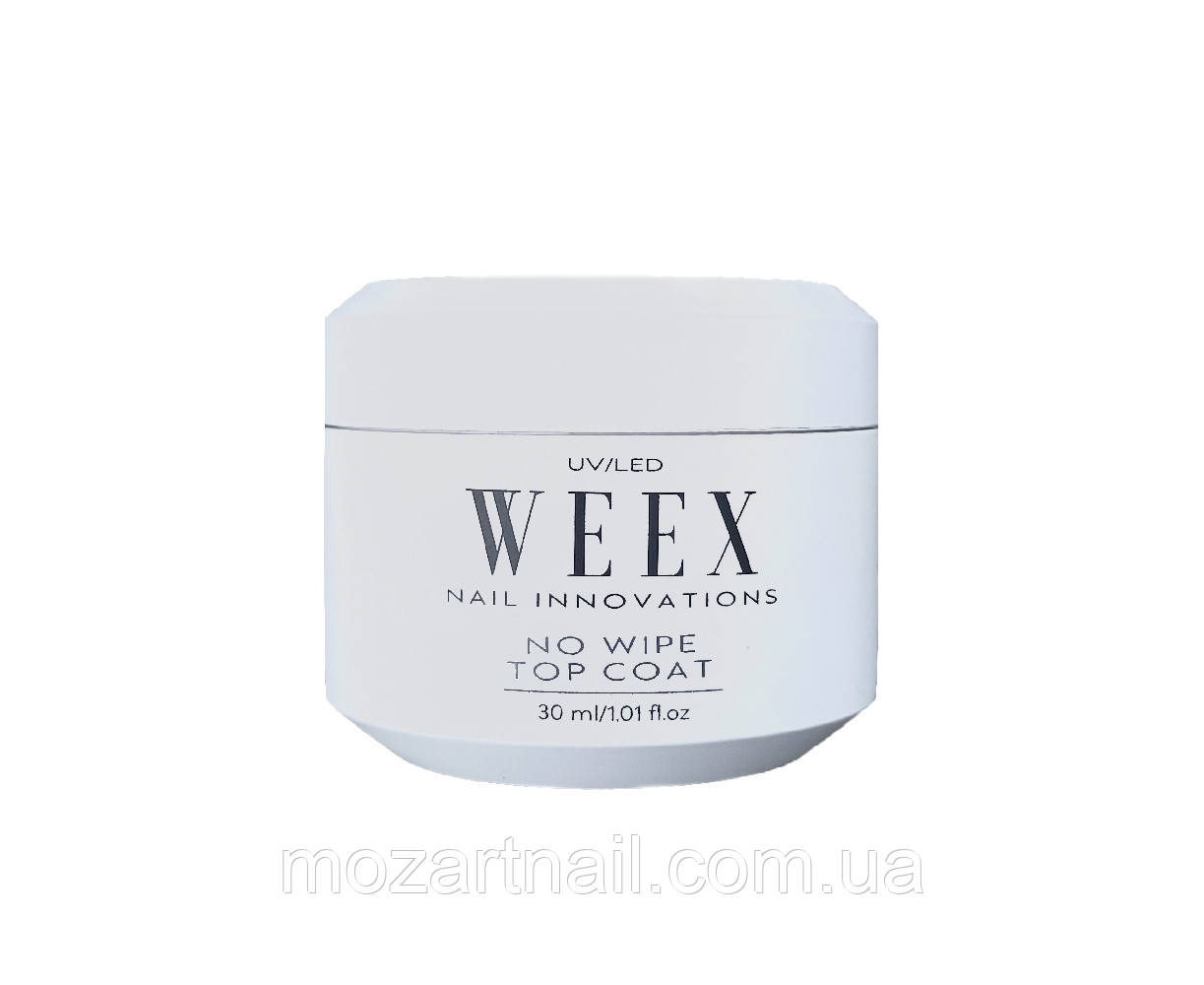 Топ без липкого шару Weex Rubber Top Sapphire (покращений блиск), 30ml