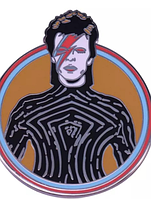 Значок брошь брошка пин металл рок группа Дэвид Боуи молния David Bowie