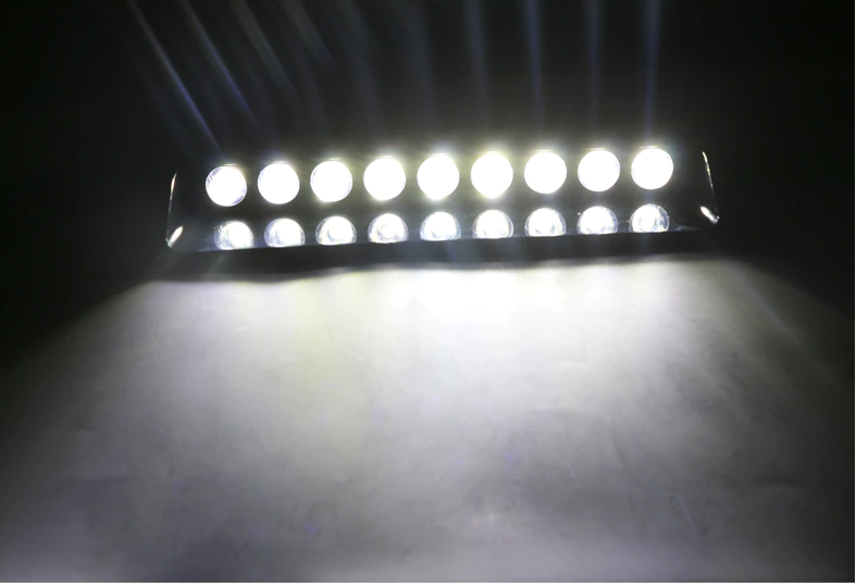 Стробоскоп на лобове скло 9 LED ДХО Лампи Мигалки Спец сигнал Білі