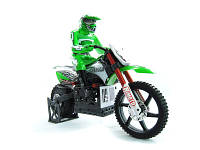 Радиоуправляемая модель Мотоцикл 1:4 Himoto Burstout MX400 Brushed (зеленый) arp