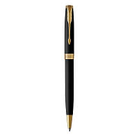 Ручка шариковая Parker SONNET 17 Matte Black Lacquer GT BP (84 832) - Топ Продаж!