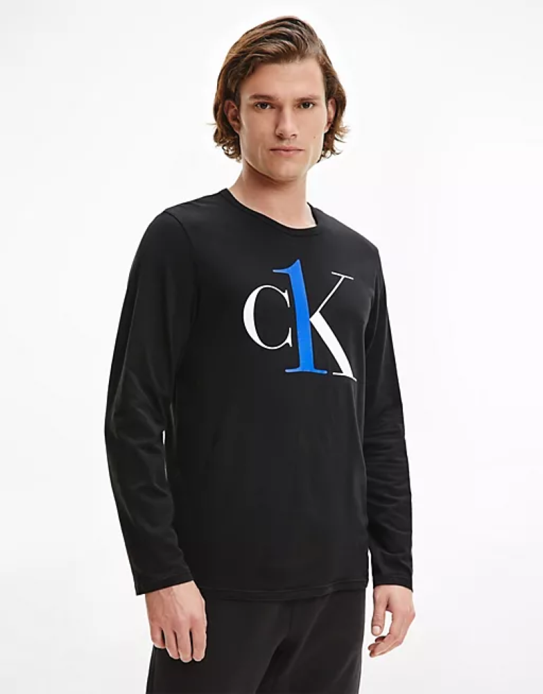 Чоловічий лонгслів Calvin Klein з логотипом на грудях оригінал, фото 1