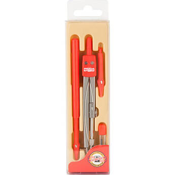 Готовальня 4 предмети, червона Koh-i-noor 4904