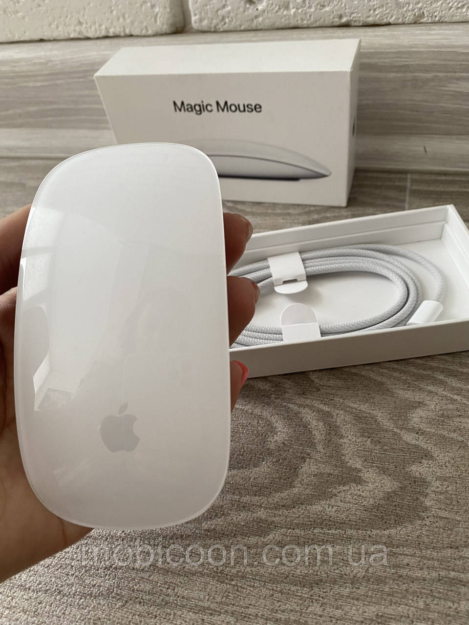 Миша Apple Magic Mouse 2 (ідеальний стан) + кабель type-c -lighting б/у, фото 1