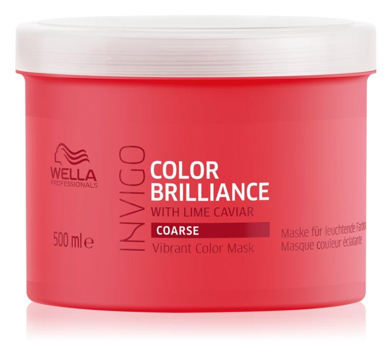 Маска для фарбованого жорстких волосся Wella Color Brilliance Coarse Mask 500мл.
