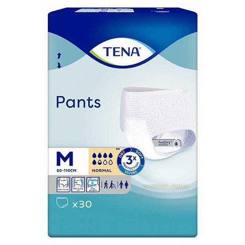 Tena Підгузники-трусики для дорослих Pants Normal Medium 2*30см (30шт/уп)