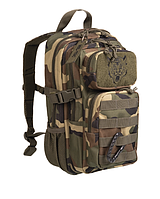 Рюкзак детский тактический с карабином 14Л Мультик Mil-Tec US ASSAULT PACK KIDS 14 WOODLAND (14001120-14)