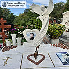 Скульптура ангела з білого мармуру № 2256, фото 2