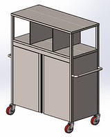 Тележка сервировочная. Для линии раздачи.