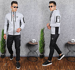 Чоловічий спортивний костюм Under Armour Grey, плащівка, Туреччина, весняний осінній, сірий. Чоловічий одяг