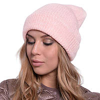 Модная женская шапка-труба розовая