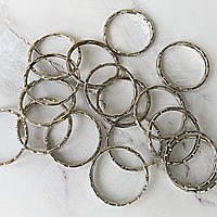 Кольцо для ключей, серебряный цвет, 35 мм