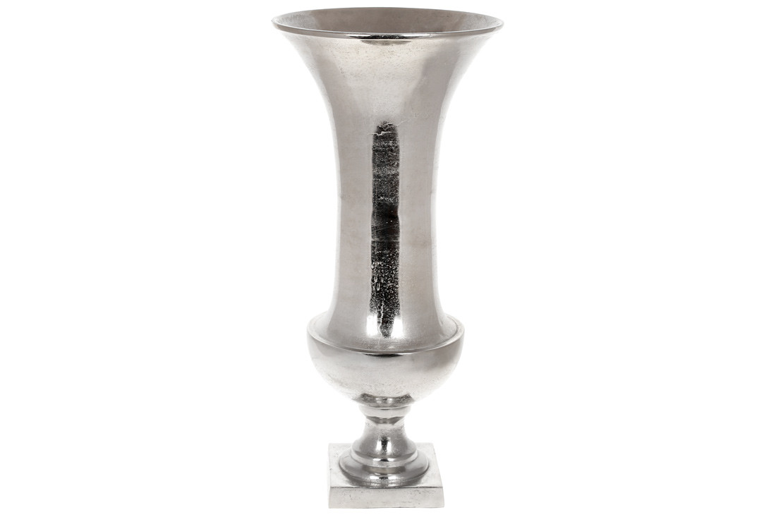 Декоративна ваза 28*61 см, колір — срібло, алюміній (438-144)
