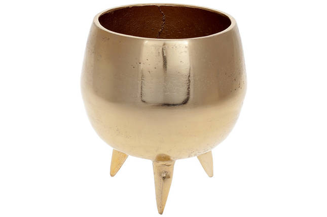 Декоративна ваза -кашпо 16*16см,, алюміній (438-137), фото 1