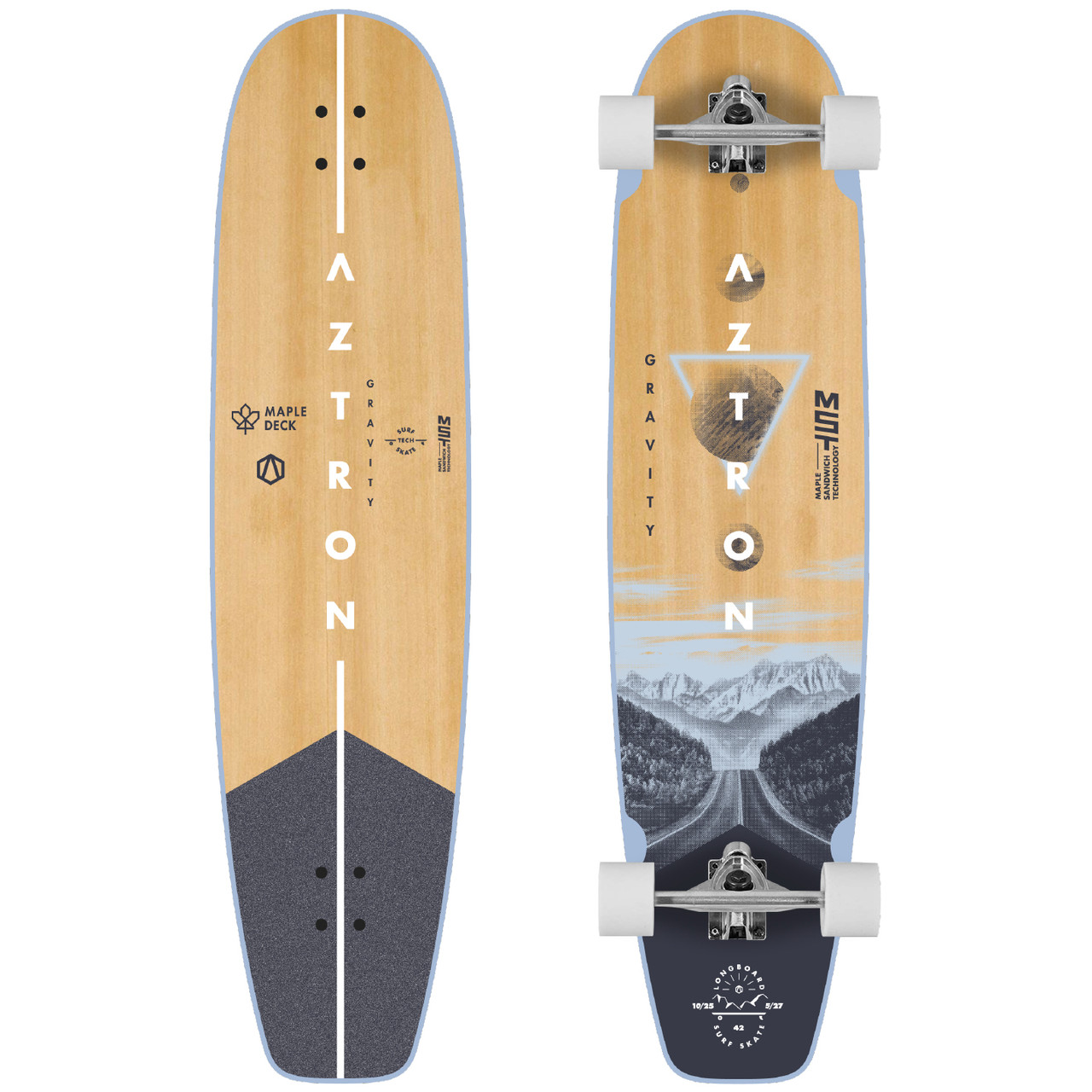 Скєйтборд (лонгборд) AZTRON GRAVITY LONGBOARD SURFSKATE