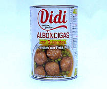 Фрикадельки М'ясні з Горошком Didi Albondigas con Guisantes 415 г Іспанія