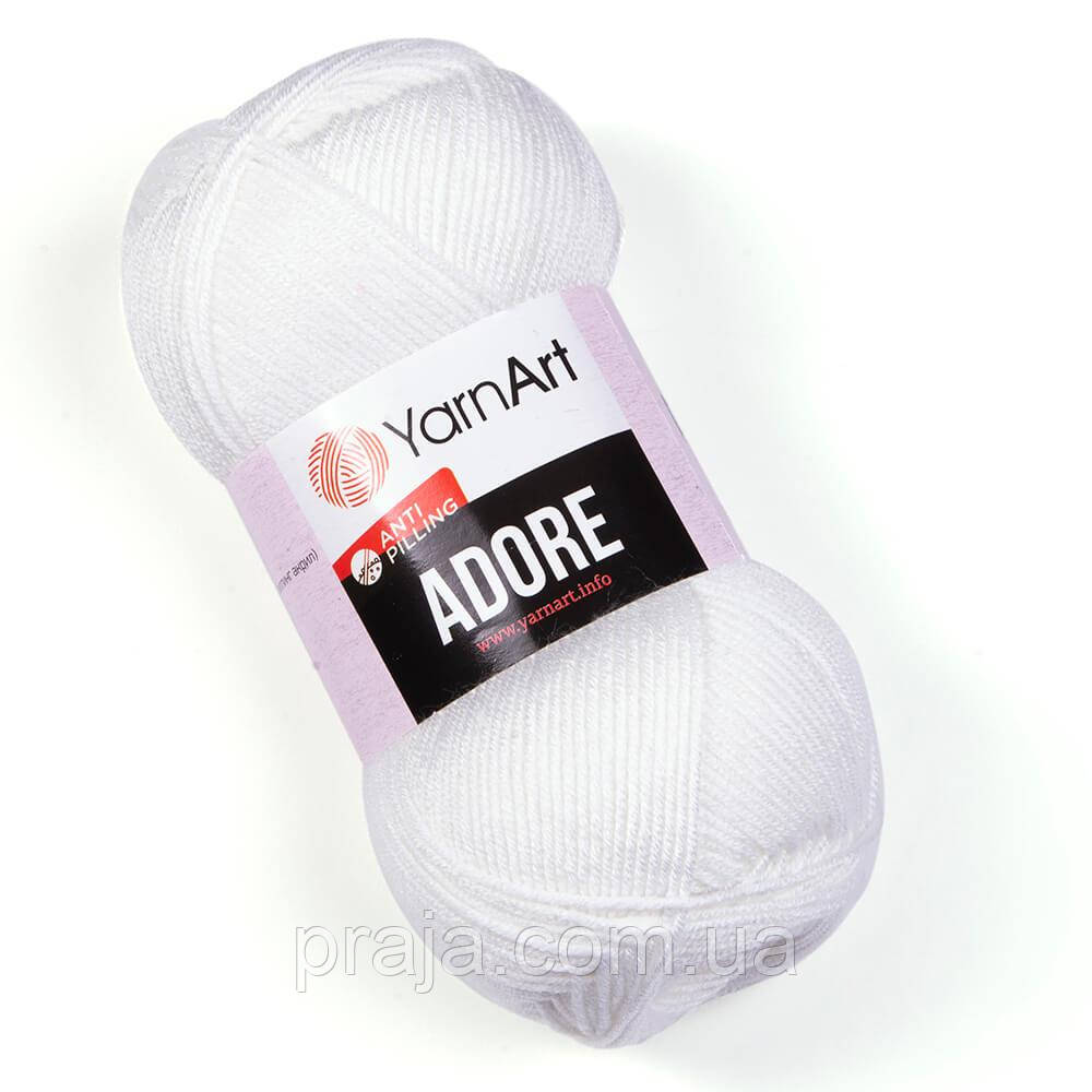 Пряжа YarnArt Adore(Адора) - 330 білий