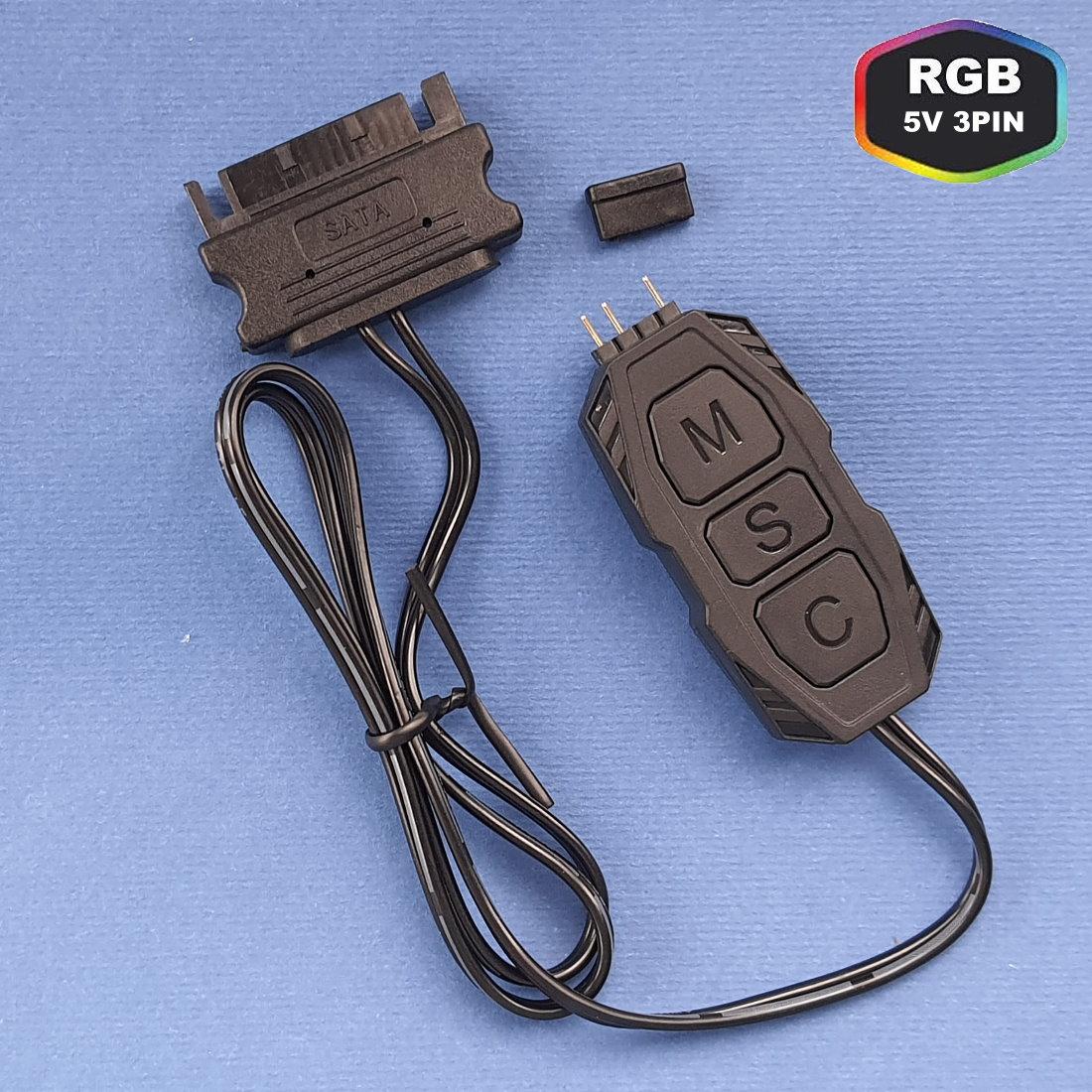 Купить Контроллер управления ARGB подсветкой вентилятора 5V 3Pin SATA ...