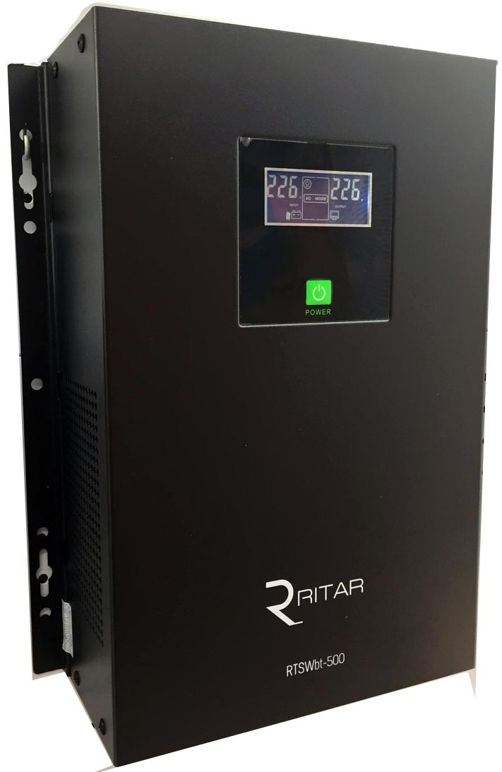 ДБЖ Ritar rtswbt-500, 2 вбудованих АКБ по 9ah, + зовнішній 12в
