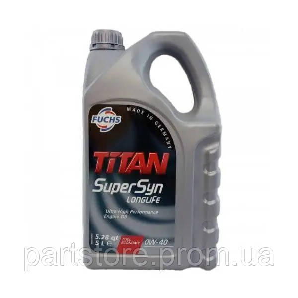 Моторне масло Titan SuperSyn LongLife 0W-40 5 л (601425271), ціна 1292 ...