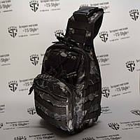 Універсальна тактична сумка-рюкзак через плече в камуфляжі Kryptek Typhon
