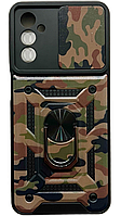 PC + TPU чехол Camo для Samsung Galaxy M13 (на самсунг м13) коричневый