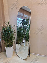 Дзеркало овальне срібло