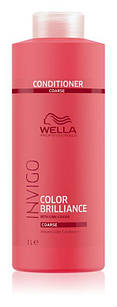 Кондиціонер для фарбованого жорсткого волосся Wella Color Brilliance Coarse Conditioner 1000мл.