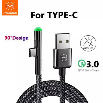 Кабель заряджений 2 метри McDodo Type-C 6A