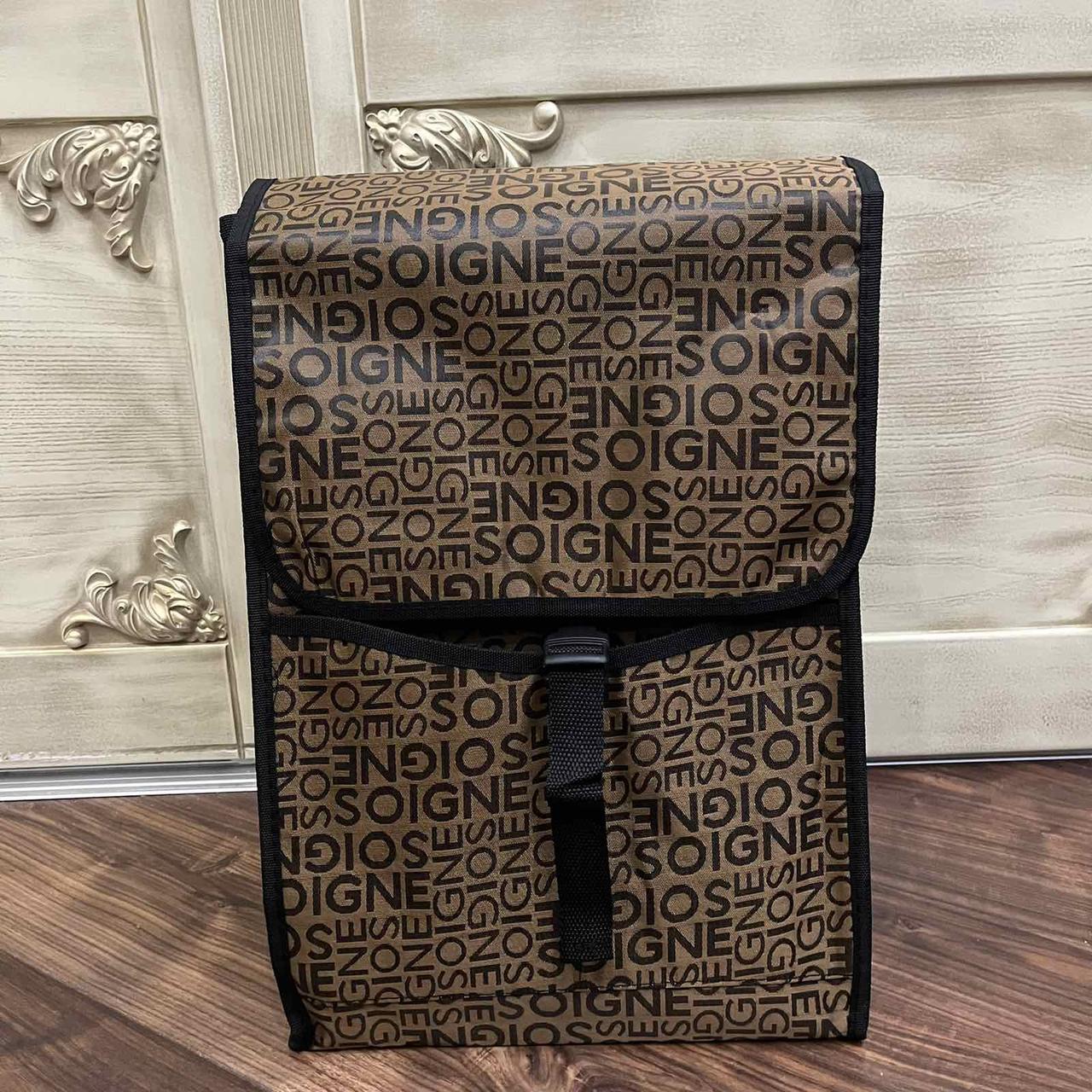 Сумка для візка на колесах ( запасна сумка для кравчучки) коричнева, фото 1