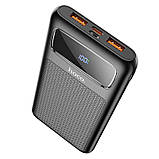 Портативний зарядний пристрій Power Bank Hoco J81 10000 mAh (Чорний), фото 4