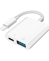 OTG адаптер iOS iPhone iPad c USB флеш на Lightning айфон