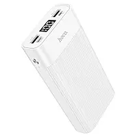 Портативний акумулятор Power Bank 2 USB, Type-C, micro HOCO Wellspring J85 20000 mAh (Білий)