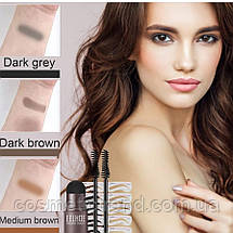 Штамп-пудра для макіяжу брів у наборі EElhoe Eyebrow Stamp Kit Dark Grey (темно-сірий), фото 5