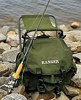 Стілець-рюкзак складний туристичний для відпочинку на природі Ranger FS 93112 RBagPlus RA 4401, фото 3