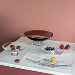 Сервірувальне блюдо для закусок Silhouette 30см Nude Glass, фото 3