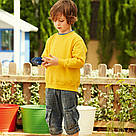 Дитячий світшот з начосом Fruit of the Loom на тонкому флісі Толстовка Реглан Classic raglan sweat kids унісекс, фото 3