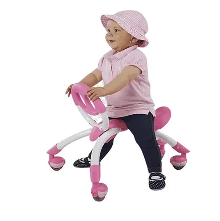 Дитячі ходунки-велосипед Baby Walker на коліщатках Рожеві