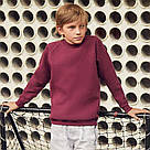 Дитячий світшот з начосом Fruit of the Loom на тонкому флісі Толстовка Реглан Classic raglan sweat kids унісекс, фото 6