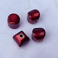 Намистина перламутр "Куб" Червоний 50 г