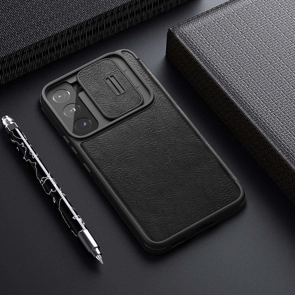 Шкіряний чохол книжка Nillkin Qin Pro Leather Case для Samsung Galaxy S22 Black
