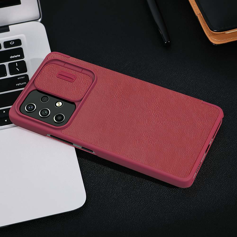Шкіряний чохол книжка Nillkin Qin Pro Leather Case для Samsung Galaxy A53 5G Red