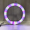 Кільцева LED-лампа MJ-26 RGB 26 см, Різнобарвна кільцева лампа, фото 7