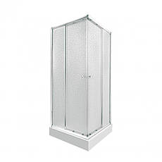 Набір Qtap душова кабіна Presto CRM1088SP5 Pear 1970x800x800 мм + піддон Tern 308812C 80x80x12 см із сифоном