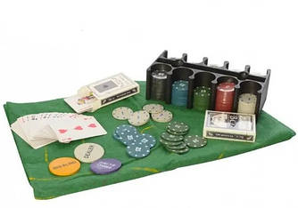 Покерний набір NP25712-2 на 200 фішок з номіналом