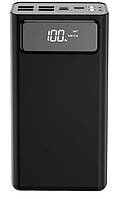 Портативна батарея Power Bank XO-PR125 50000mAh внешний акумулятор, универсальная батарея Black