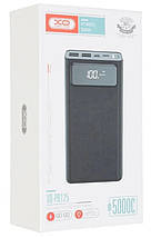 Портативна батарея Power Bank XO-PR125 50000mAh зовнішній акумулятор, універсальна батарея Black, фото 3