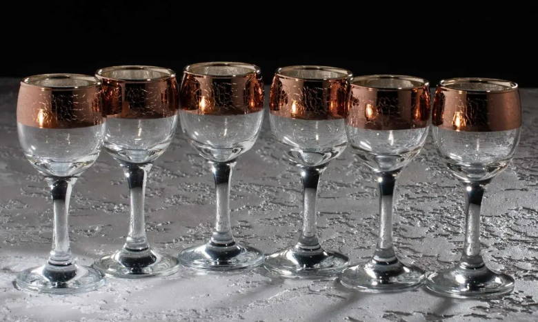 Набір скляних чарок Helios Бароко 60 мл 6шт (TRV267-134-Е), фото 1