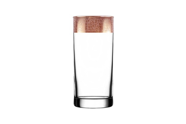 Набір високих склянок Helios Кракелюр для соку 290 мл 6шт (TRV267-402-Е), фото 1